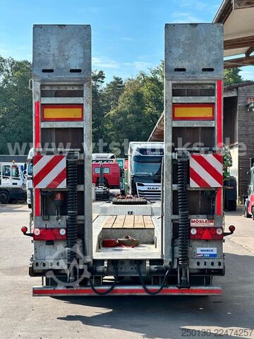 Low loader trailer MÖSLEIN TA 4 4.Achs Tieflader SAF RAMPEN *WIE NEU*