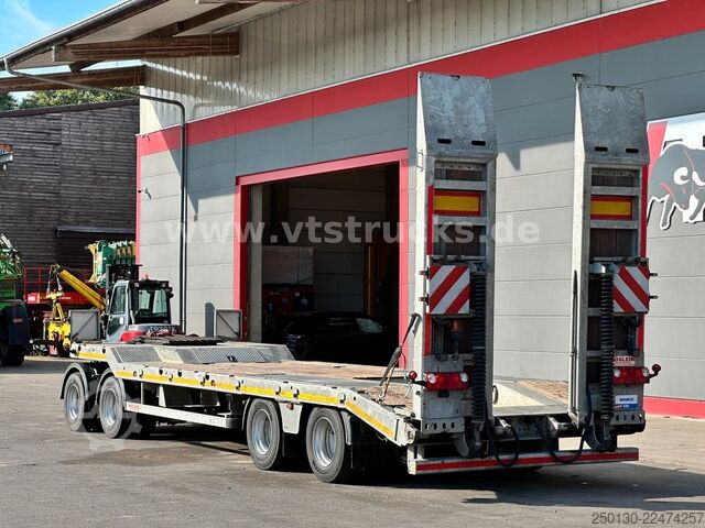 Low loader trailer MÖSLEIN TA 4 4.Achs Tieflader SAF RAMPEN *WIE NEU*