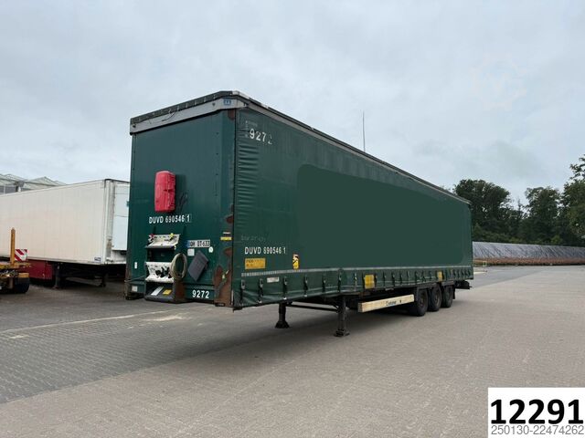 Open semitrailer with tarp KRONE SD PritschePlane Mega Edscha