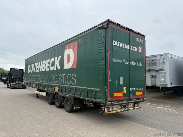 Open semitrailer with tarp KRONE SD PritschePlane Mega Edscha
