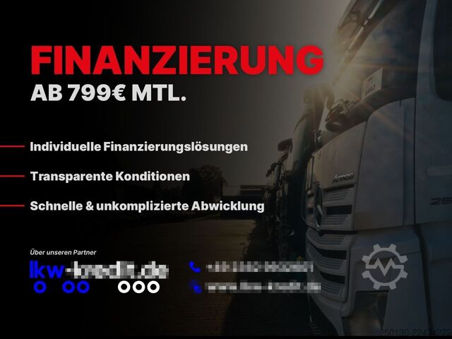 Flatbed truck MAN TGS 26.430 6x2LL Baustoffp./ HIAB 228 Lenk/Lift