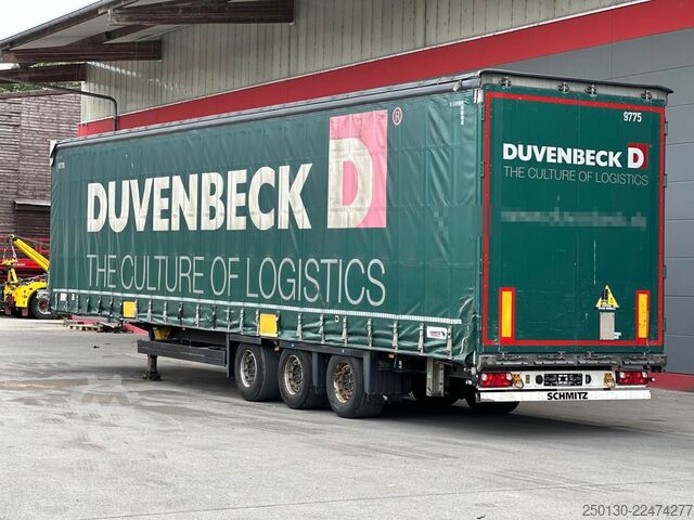 Open semitrailer with tarp SCHMITZ CARGOBULL SCB*S3T MegaTrailer Curtainsider Edscha