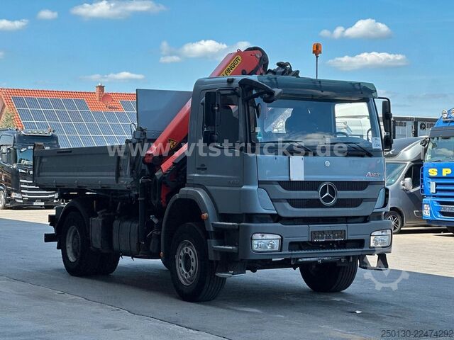 Three-sided tipper truck MERCEDES-BENZ Axor 1833 K MEILLER & PALFINGER PK18002 LK 13m.