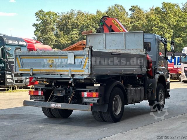 Three-sided tipper truck MERCEDES-BENZ Axor 1833 K MEILLER & PALFINGER PK18002 LK 13m.