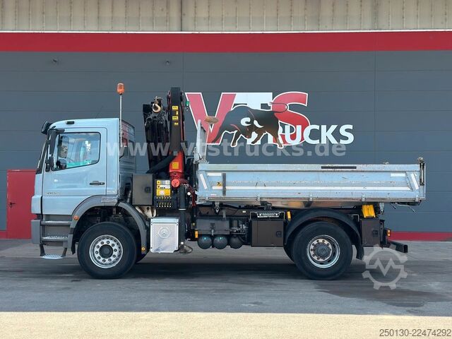 Three-sided tipper truck MERCEDES-BENZ Axor 1833 K MEILLER & PALFINGER PK18002 LK 13m.