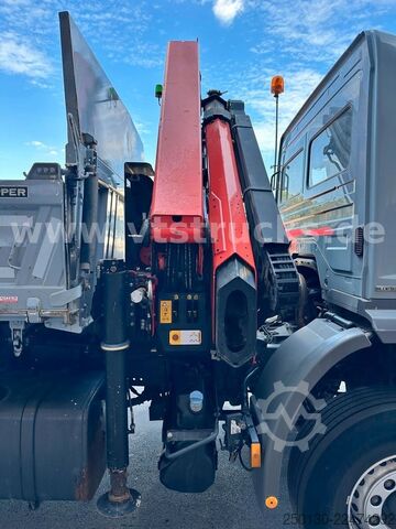 Three-sided tipper truck MERCEDES-BENZ Axor 1833 K MEILLER & PALFINGER PK18002 LK 13m.