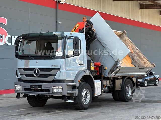 Three-sided tipper truck MERCEDES-BENZ Axor 1833 K MEILLER & PALFINGER PK18002 LK 13m.