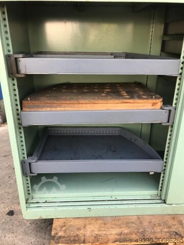 Metallschrank, Werkstattschrank, Lagerschrank mit 2 Schiebetüren, Werkzeugschrank wie LISTA - Schubl VIDMAR BORIK