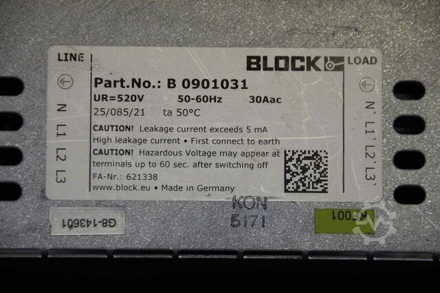 Entstörfilter Block 3 x 520 V