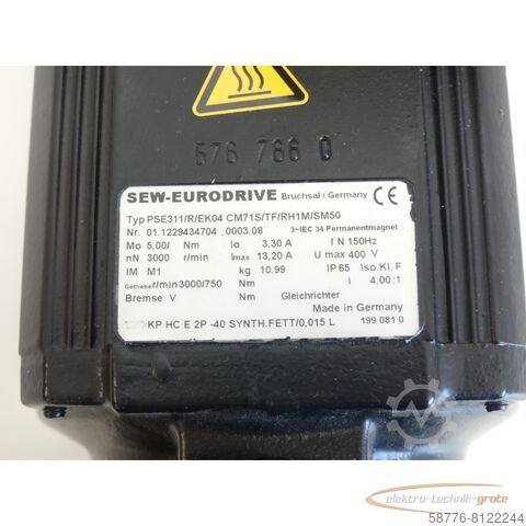 Control unit SEW-EURODRIVE PSE311 / R / EK04 + CM71S/TF / RH1M / SM50  SN011229434704000308