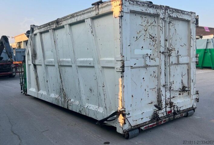Roll-off container  CONTAINER SCARRABILE USATO CON TETTO E GRU