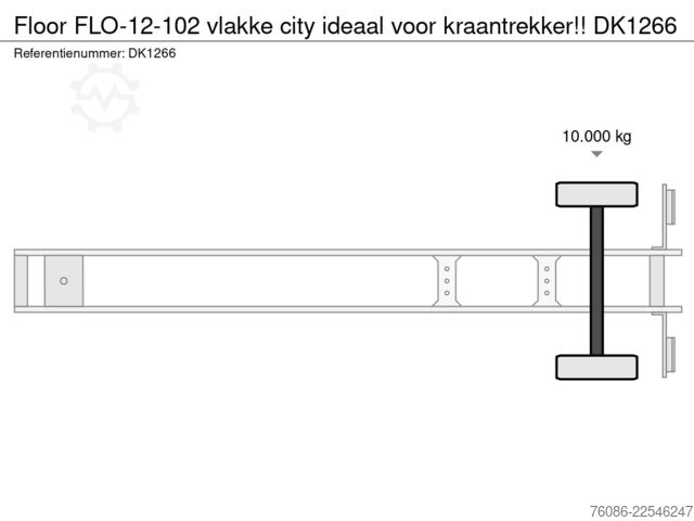 Flatbed Floor FLO-12-102 vlakke city ideaal voor kraantrekker!!