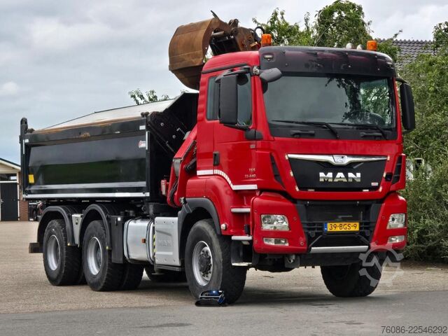 Kipper mit Kran MAN TGS 33.400 6X6 BH WVT WS Z-kraan/KIPPER!! EURO 6!!