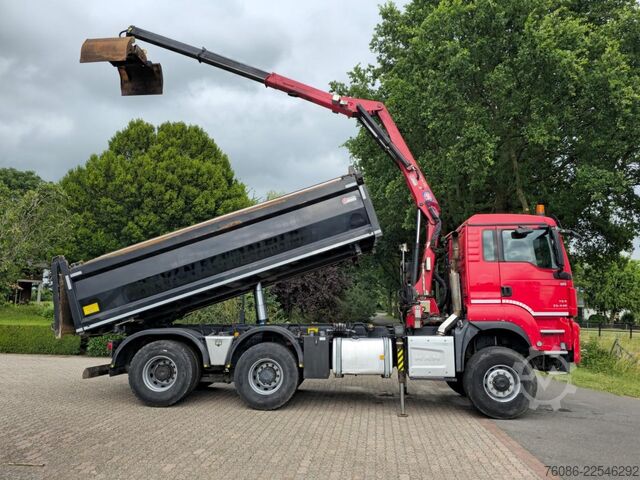Kipper mit Kran MAN TGS 33.400 6X6 BH WVT WS Z-kraan/KIPPER!! EURO 6!!