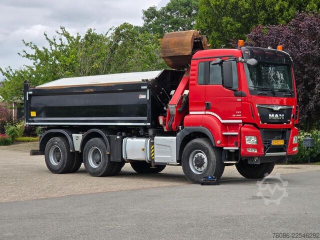 Kipper mit Kran MAN TGS 33.400 6X6 BH WVT WS Z-kraan/KIPPER!! EURO 6!!
