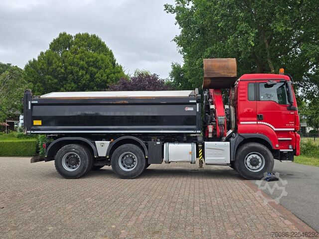 Kipper mit Kran MAN TGS 33.400 6X6 BH WVT WS Z-kraan/KIPPER!! EURO 6!!