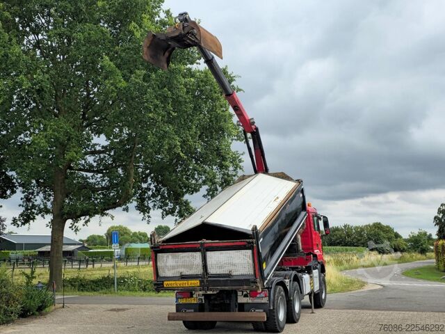 Kipper mit Kran MAN TGS 33.400 6X6 BH WVT WS Z-kraan/KIPPER!! EURO 6!!