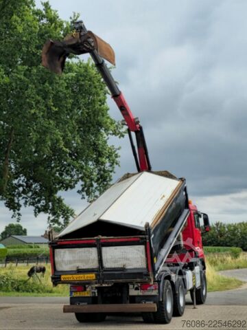 Kipper mit Kran MAN TGS 33.400 6X6 BH WVT WS Z-kraan/KIPPER!! EURO 6!!
