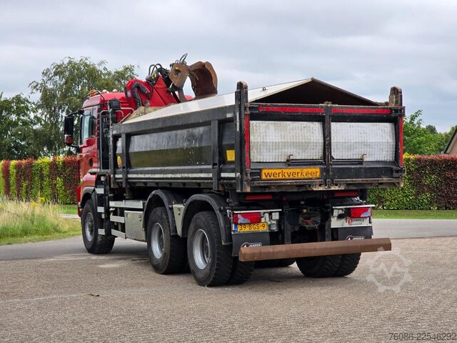 Kipper mit Kran MAN TGS 33.400 6X6 BH WVT WS Z-kraan/KIPPER!! EURO 6!!