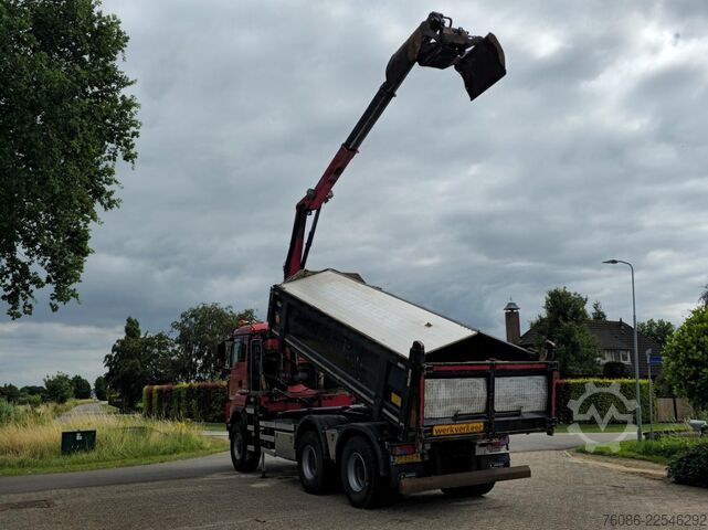 Kipper mit Kran MAN TGS 33.400 6X6 BH WVT WS Z-kraan/KIPPER!! EURO 6!!