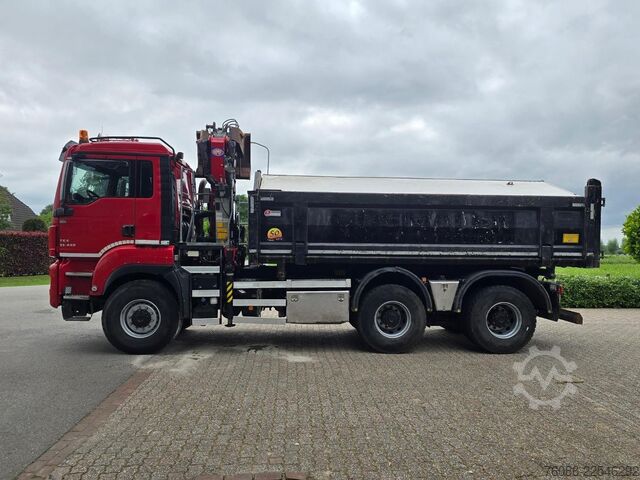 Kipper mit Kran MAN TGS 33.400 6X6 BH WVT WS Z-kraan/KIPPER!! EURO 6!!