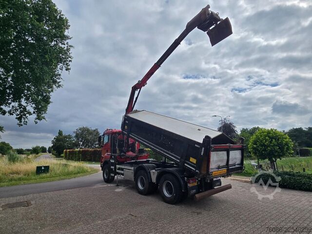 Tipper with crane MAN TGS 33.400 6X6 BH WVT WS Z-kraan/KIPPER!! EURO 6!!