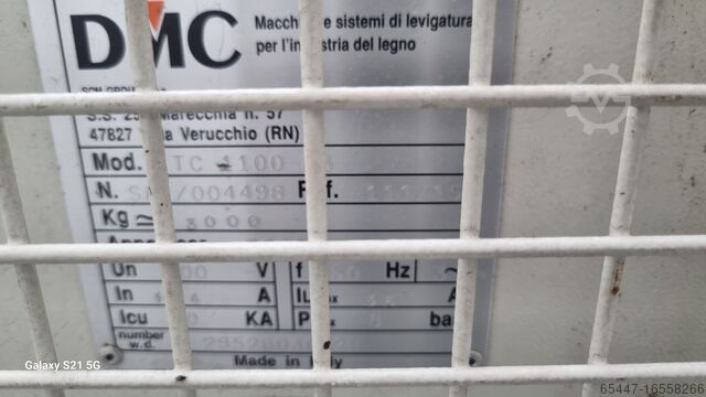 Wide-belt calibrating grinder DMC tc1100
