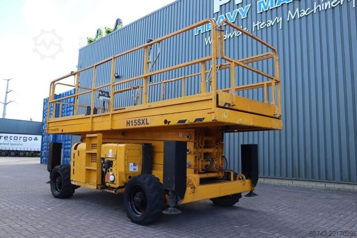 Scissor lift Haulotte H15SXL Diesel, 4x4 Drive, 15m Working Height, 500k