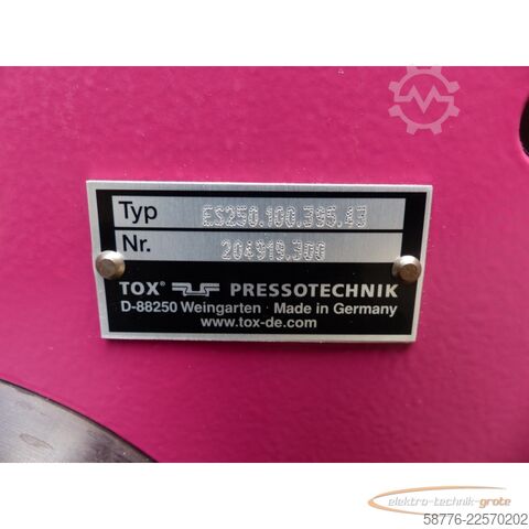 Component  TOX Pressotechnik Kraftpaket ES250.100.395.43 Pneumo-Hydraulikaggregat