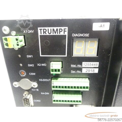 Component Trumpf 1255448 Industrial PC / Industrie PC SW V4.2 HW Index A3 SN: 2918