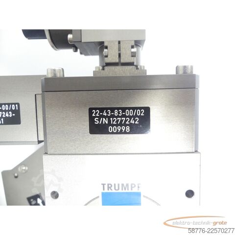 Component Trumpf 150 AQ VIS Fokussieroptik 22-43-83-00/02 mit  22-43-82-00/01 und 22-27-04-00/05