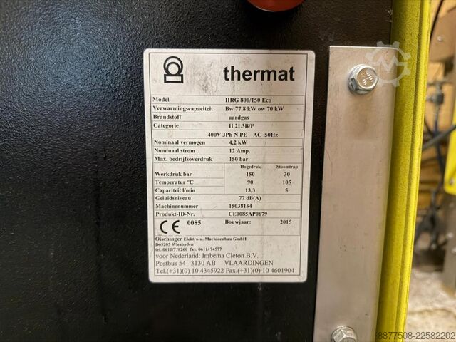 High-pressure cleaner Thermat HRG 800/150 Eco (2x)
