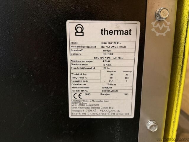 High-pressure cleaner Thermat HRG 800/150 Eco (2x)