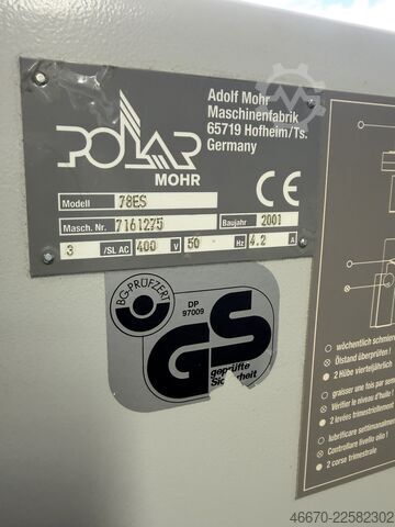 Paper cutting machine Polar Mohr 78 ES