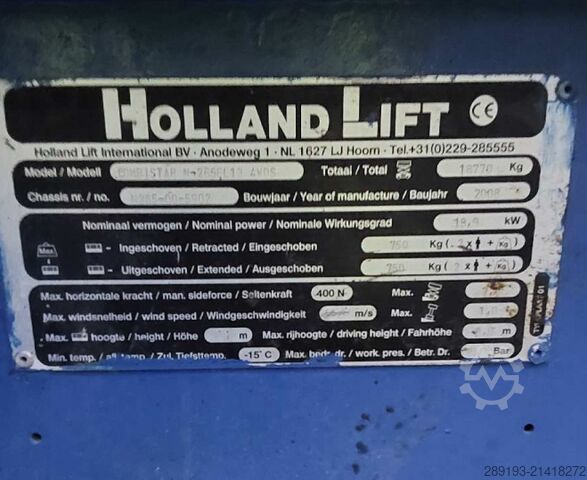 Working platform (scissor lift) Holland Lift Combistar N-265EL13 4WDS Elektro 28m