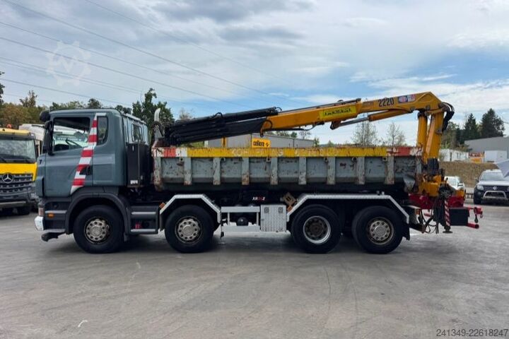 Abrollkipper SCANIA R440 8x2 Hiab 20T & Kran abnehmbar HMF 2220-7