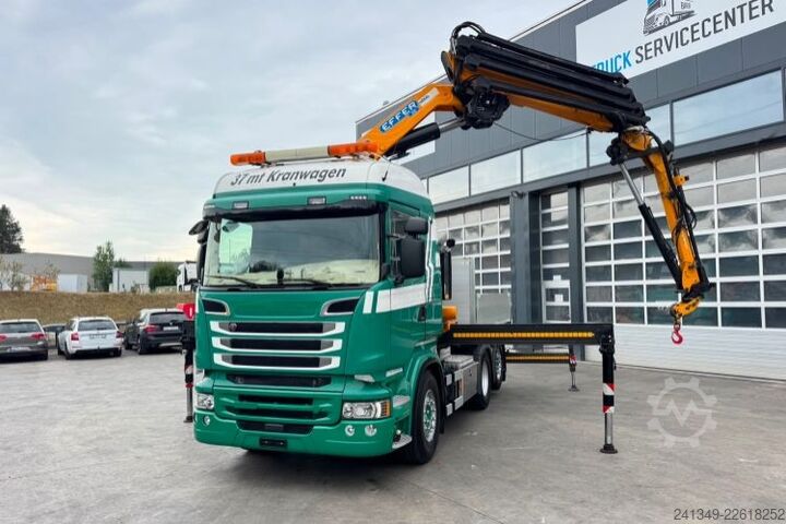 Autokran SCANIA R520 V8 6x2 Effer 370 Flyjib & Seilwinde