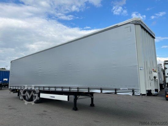 Open semitrailer with tarp KRONE MEGA SD, EDSCHA-VERDECK, HUBDACH
