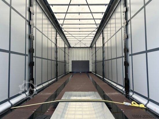 Open semitrailer with tarp KRONE MEGA SD, EDSCHA-VERDECK, HUBDACH