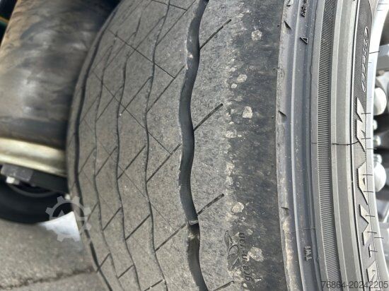 Open semitrailer with tarp KRONE MEGA SD, EDSCHA-VERDECK, HUBDACH