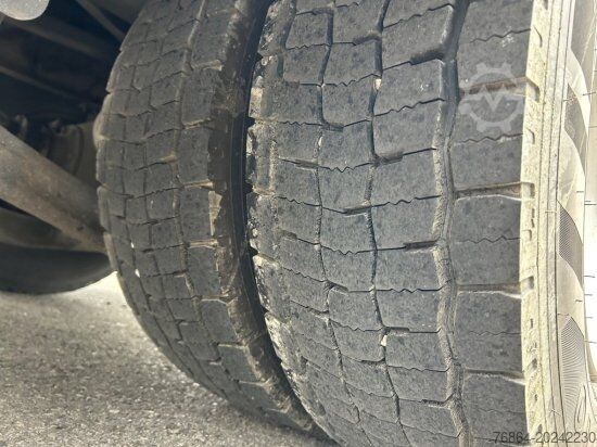 Flatbed truck with tarp DAF LF 260 16 TONNER PLANE MIT LBW, MANUELL, E6,