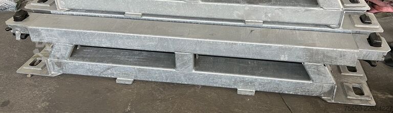 Low loader semitrailer Müller-Mitteltal Ausgleichsbock für Satteltieflader incl. Conatinerverschlüssen