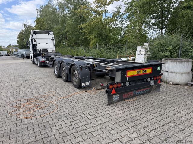 Auflieger-Wechselfahrgestell web trailer LPRS 24  3 Achs Container- Chassis incl. Generator TranscoolWenig Benutzt