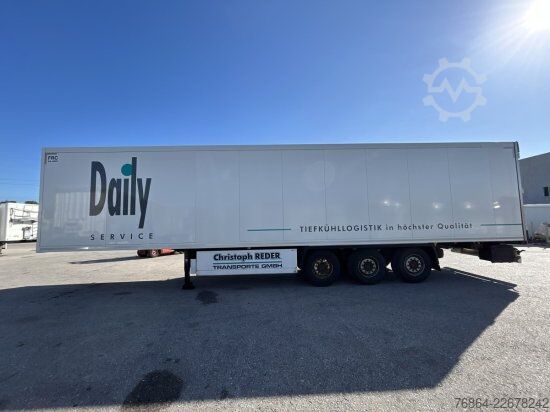 Low loader semitrailer KRONE MULTITEMP KüHLAUFLIEGER,   CARRIER VECTOR 1950 MT 2CPT