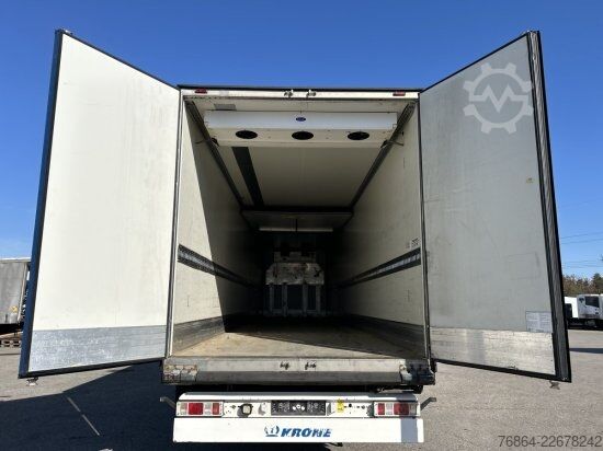 Low loader semitrailer KRONE MULTITEMP KüHLAUFLIEGER,   CARRIER VECTOR 1950 MT 2CPT