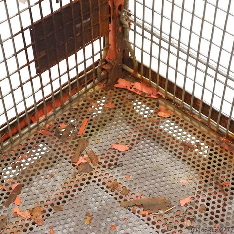 Gebrauchte Gitterbox stapelbar und einklappbar 2 Klappen an 1 kurzen/langseite Seite, L: Kruizinga 98-3236GB