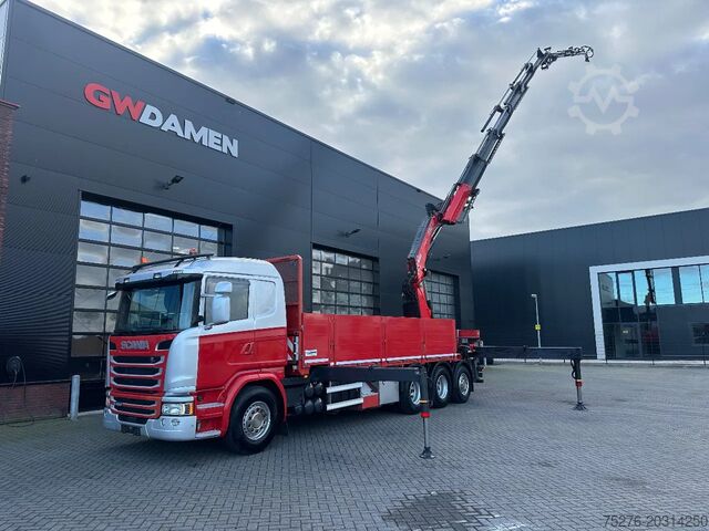 Crane truck Scania G490 8x4 Tridem + Fassi F820 RA + Fly jib Euro 6