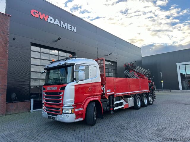 Crane truck Scania G490 8x4 Tridem + Fassi F820 RA + Fly jib Euro 6