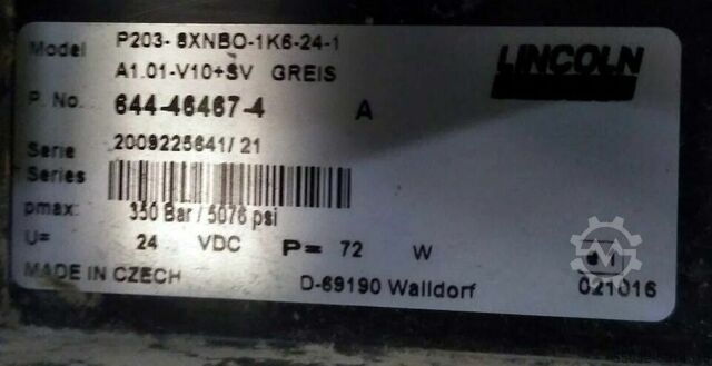 Mehrere Lincoln Zentralschmierungen Lincoln P203