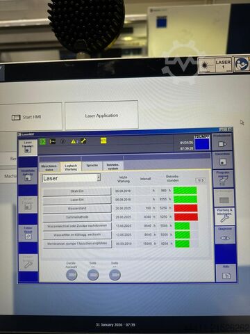 Laserstanzpresse TRUMPF TruMatic 7000 (K08G) 1600 4000 Watt FMC